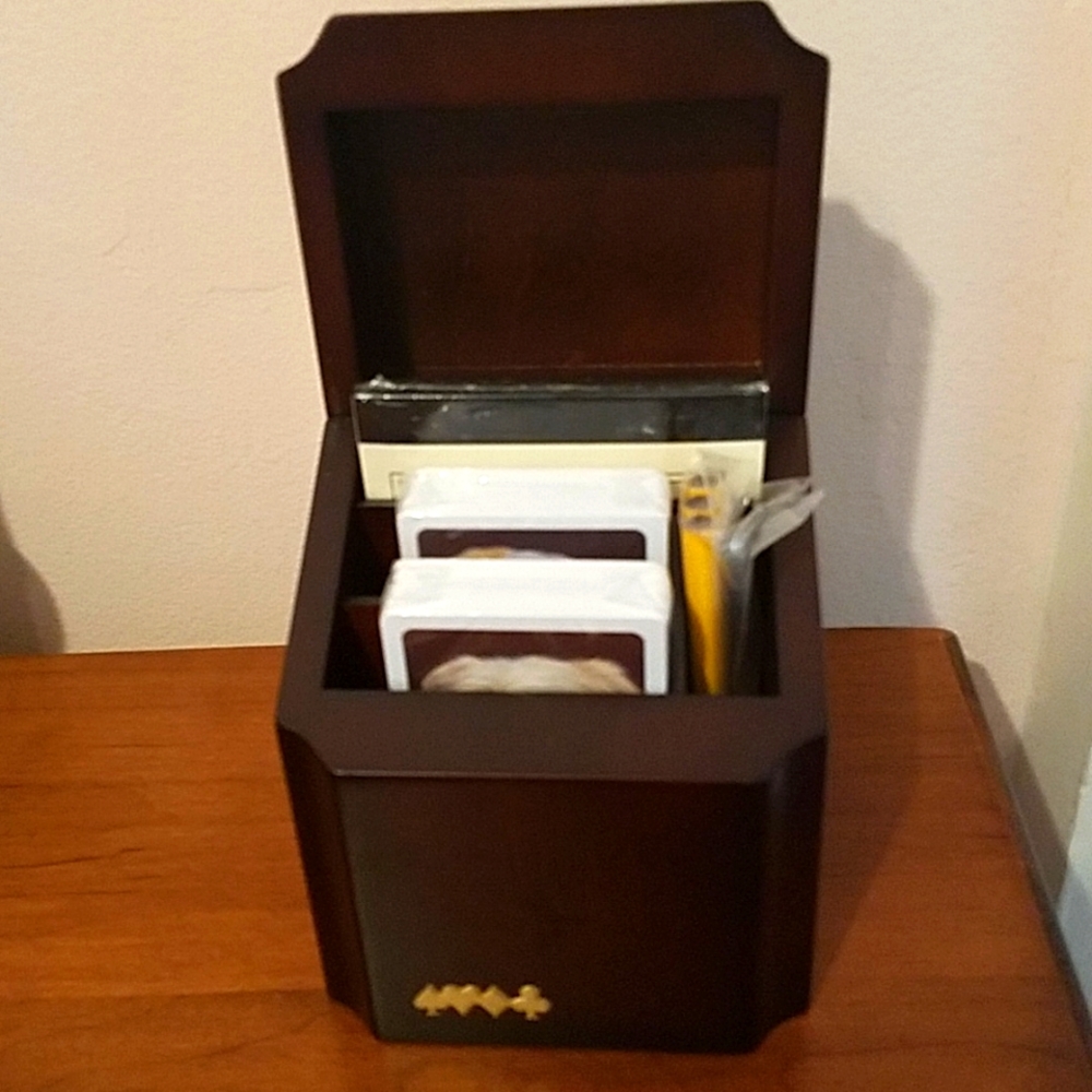 RARE Bombay Company Bridge Box • Card Game